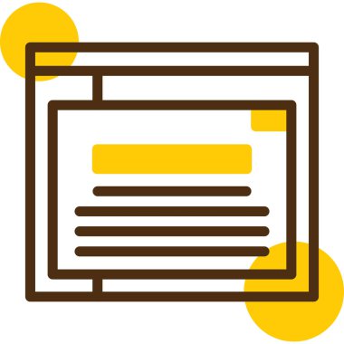 Bir belge simgesinin vektör illüstrasyonu