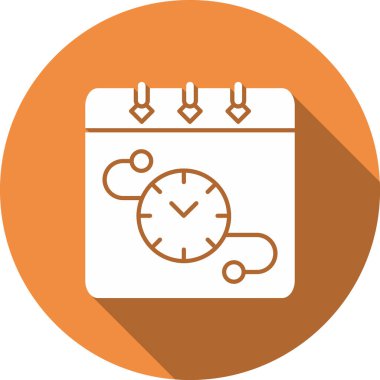 Saat simgesi, vektör illüstrasyonu