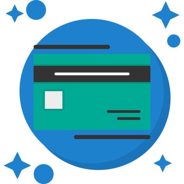 bankacılık ve finans dairesi simgesi, vektör, illüstrasyon, para kavramı