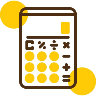 Muhasebe hesap makinesi. Web simgesi