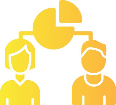 iş adamları takım çalışması simgesi ana hatlar biçiminde