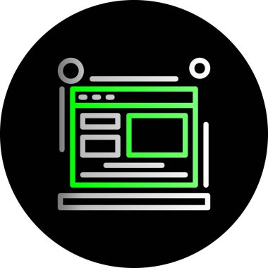 vektör tarayıcı simgesi illüstrasyonu