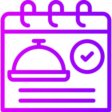 Takvim simgesi, vektör illüstrasyonu basit tasarım