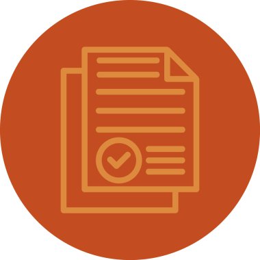 Belge. Web simgesi basit illüstrasyon