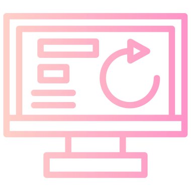 seo modern simgesinin vektör illüstrasyonu