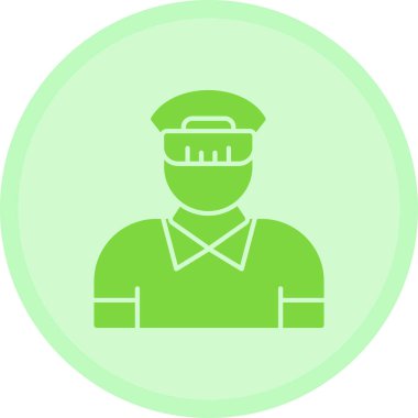 Polis vektör simgesi modern illüstrasyon