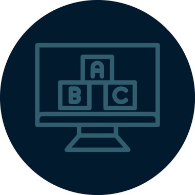 Bilgisayar simgesi. vektör illüstrasyonu