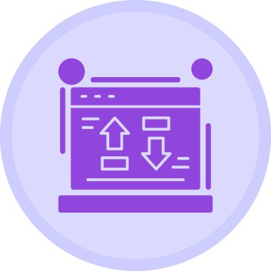 Web tasarım renk simgesi. vektör illüstrasyonu