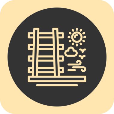 Modern yapı simgesinin vektör illüstrasyonu