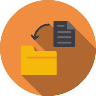 Dosya. Web simgesi basit illüstrasyon