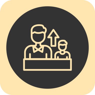 İnsan simgesinin vektör illüstrasyonu