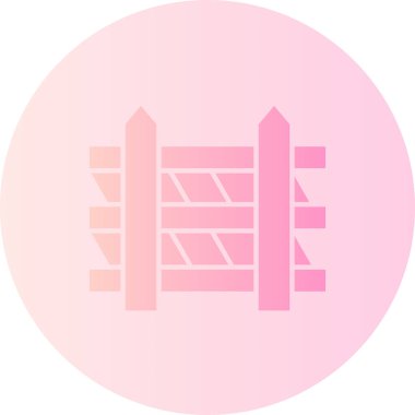 çit simgesi vektör illüstrasyonu