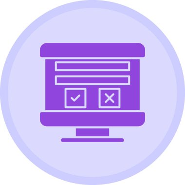 Web sayfası simgesi basit tasarım