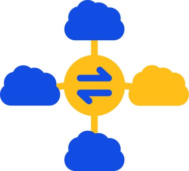 dopdolu ağ bağlantısı veri simgesi - taslak biçimi