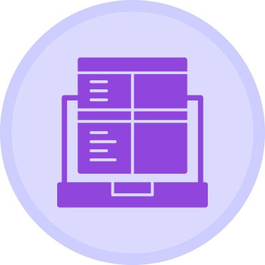 Web arabirimi vektör simgesi