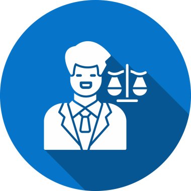 Hukuk simgesinin vektör illüstrasyonu