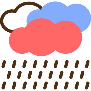 Bulut. Web basit illüstrasyon tasarımı