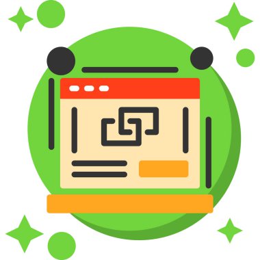 Modern eğitim ikonunun vektör illüstrasyonu