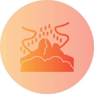 dağ ikonu vektör illüstrasyonu