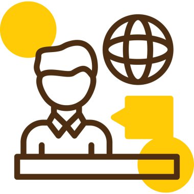 iş yönetimi simgesi, vektör illüstrasyonu