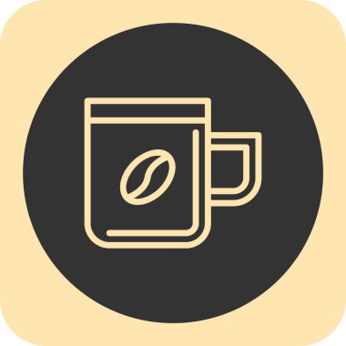 kahve fincanı ikonu vektör illüstrasyonu