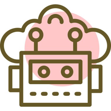 Bulut. Web simgesi basit tasarım