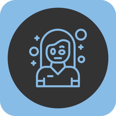 kadın simgesi, vektör illüstrasyonu