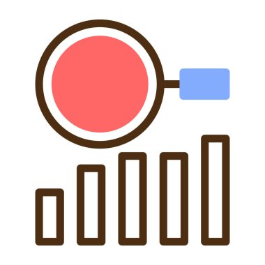 Kırmızı ve mavi bir paletin vektör çizimi