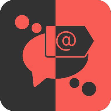 e-posta sohbet simgesi düz biçimli