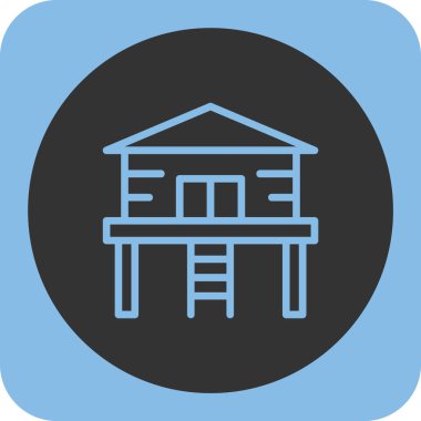 bina simgesi, vektör illüstrasyonu