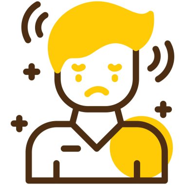 Adamım. Web simgesi basit illüstrasyon