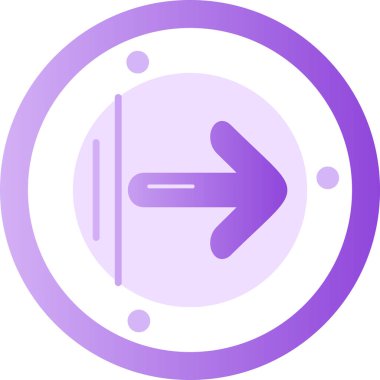 Ok. Web simgesi basit illüstrasyon