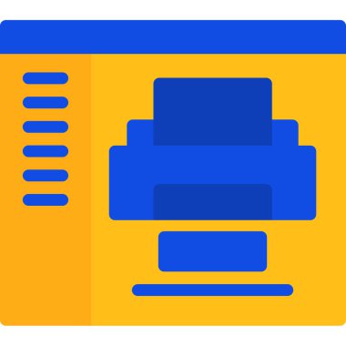 Düz biçimli bilgisayar donanım simgesi