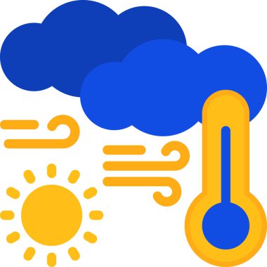Hava tahmini güneş ikonu - ana hatlar biçiminde