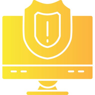 Güvenlik. Web simgesi basit illüstrasyon