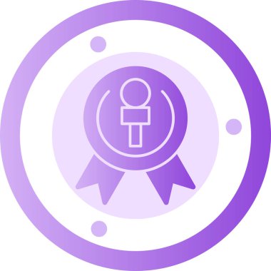 Bir yıldız simgesinin vektör illüstrasyonu