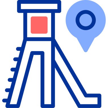 Harita. Web simgesi basit illüstrasyon