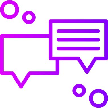 Sohbet mesajı vektör illüstrasyonu