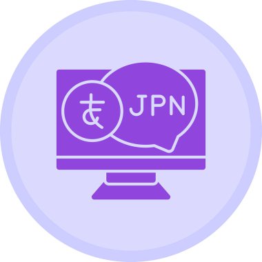 yen. Web simgesi basit tasarım