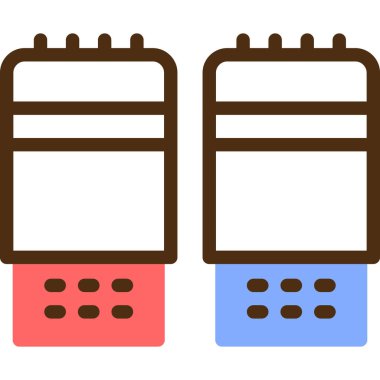 Takvim simgesi vektör illüstrasyonu