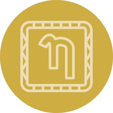 Sikke vektör simgesi modern basit illüstrasyon