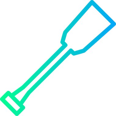 kürek simgesi vektör illüstrasyonu