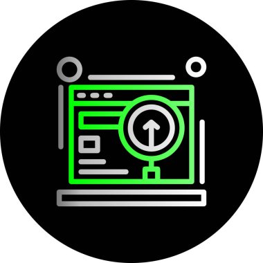 güzel bilgisayar simgesi vektör simgesi