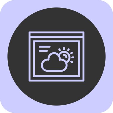 bulut hesaplama simgesi, vektör illüstrasyonu