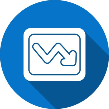 ok vektörü renk simgesi