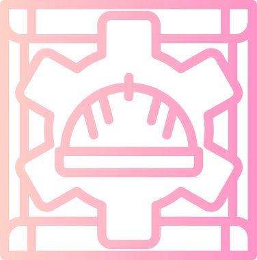 Bir çizginin pembe simgesinin gösterimi