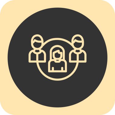 iş insanları simgesi, vektör illüstrasyonu