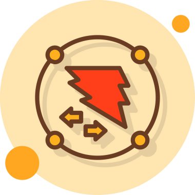 Ok. Web simgesi basit illüstrasyon