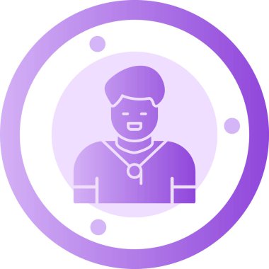 avatar. Web simgesi basit illüstrasyon