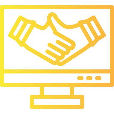 Bilgisayar. Web simgesi basit illüstrasyon